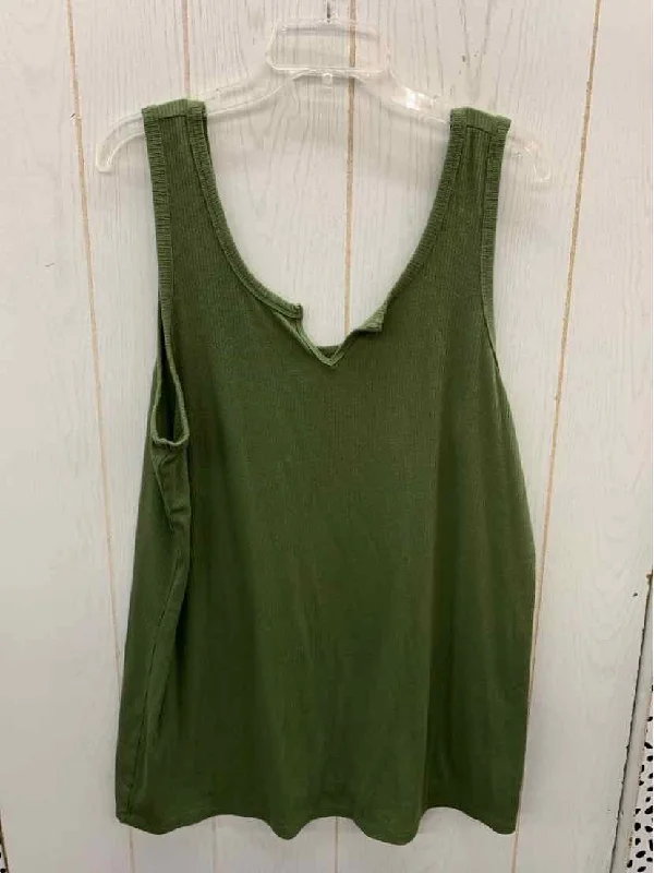 Torrid Olive Womens Size 3X Tank Top playful tank top