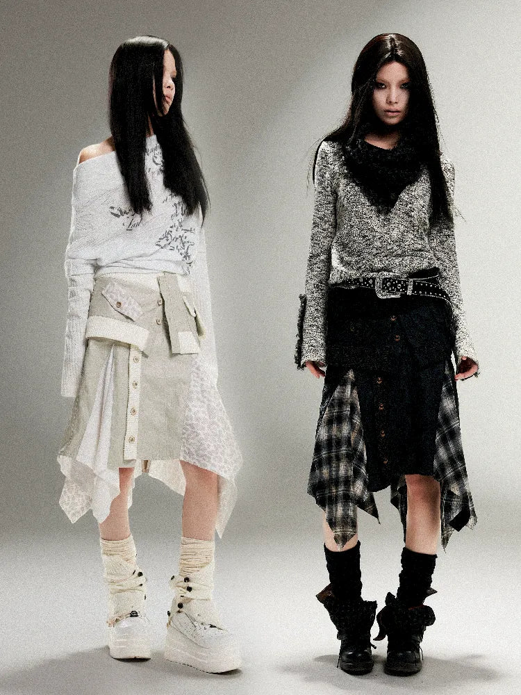 Leather Halter Long Skirt【s0000011253】 silk skirt sleek