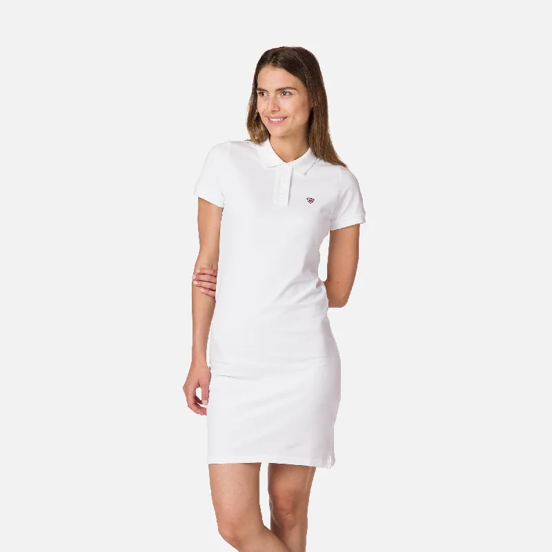 Women's Polo Dress Square Neckline Feminine