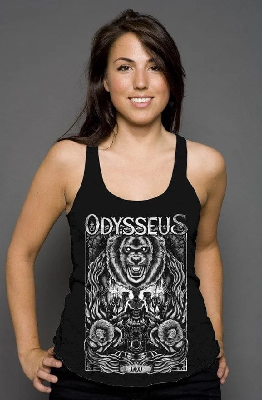 Leo Racerback Tank tie dye tank