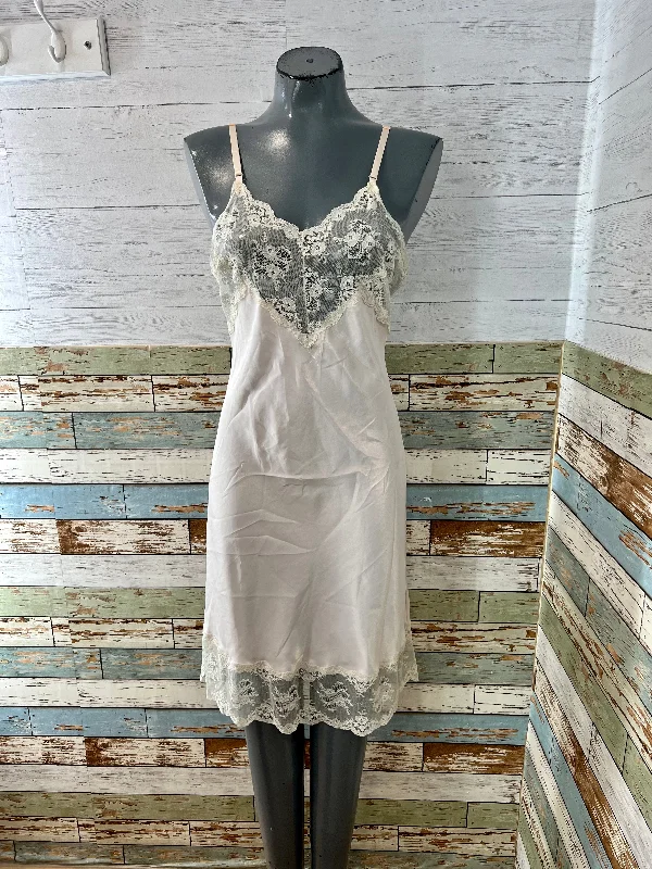 70’s Cream Lace Slip Dress Tunics Cozy comfortable