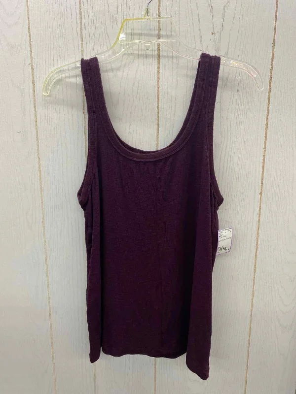 AERIE Purple Womens Size XL Tank Top ivory tank top