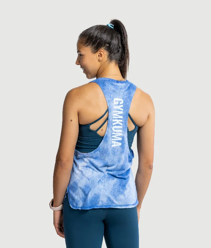 Tie Dye Tank - Sky Blue lounge tank top