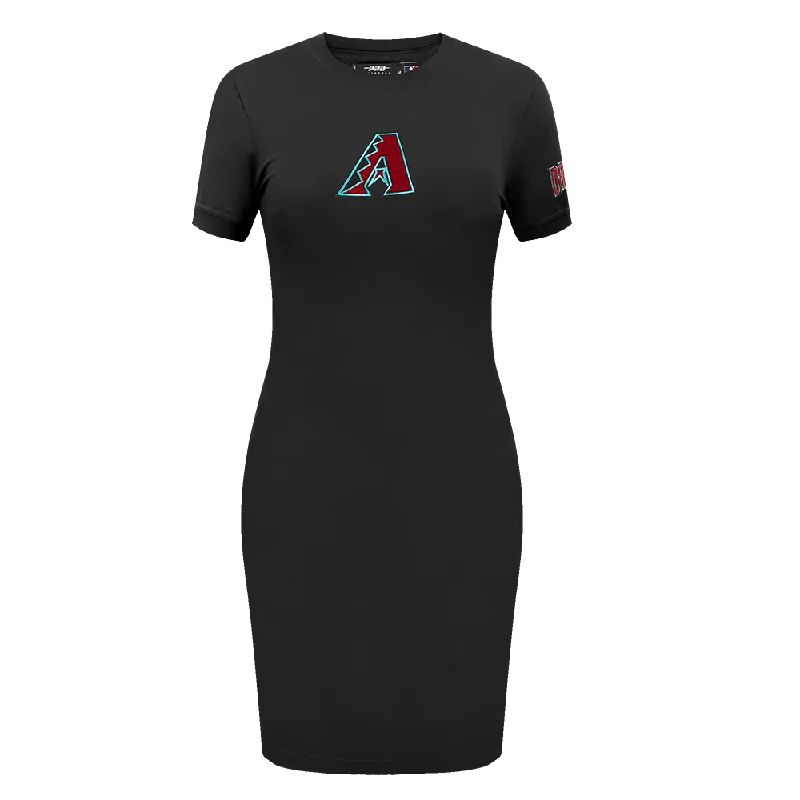 MLB ARIZONA DIAMONDBACKS CLASSIC WOMEN'S BODY CON DRESS (BLACK) Pencil Office Professional