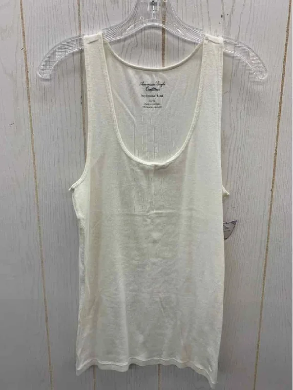 American Eagle Cream Womens Size XL Tank Top peach tank top