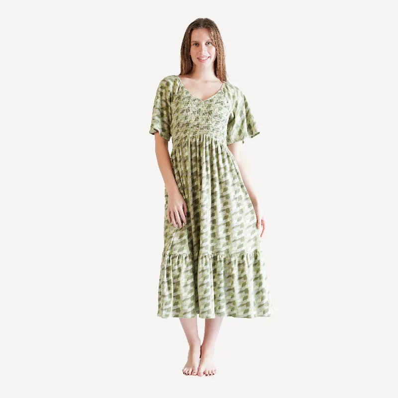 womens rosette dress | yarn twist | organic cotton interlock Tunics Party sparkling