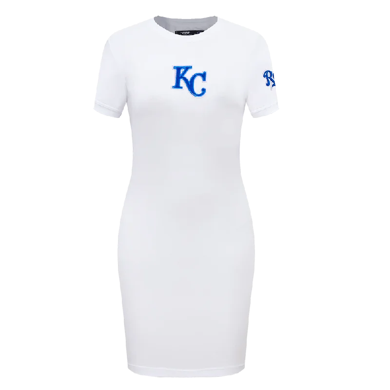 MLB KANSAS CITY ROYALS CLASSIC WOMEN'S BODY CON DRESS (WHITE) Tunics Review highly