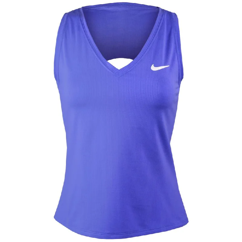 Nike Women's Victory Tank - Lapis/White gym tank top