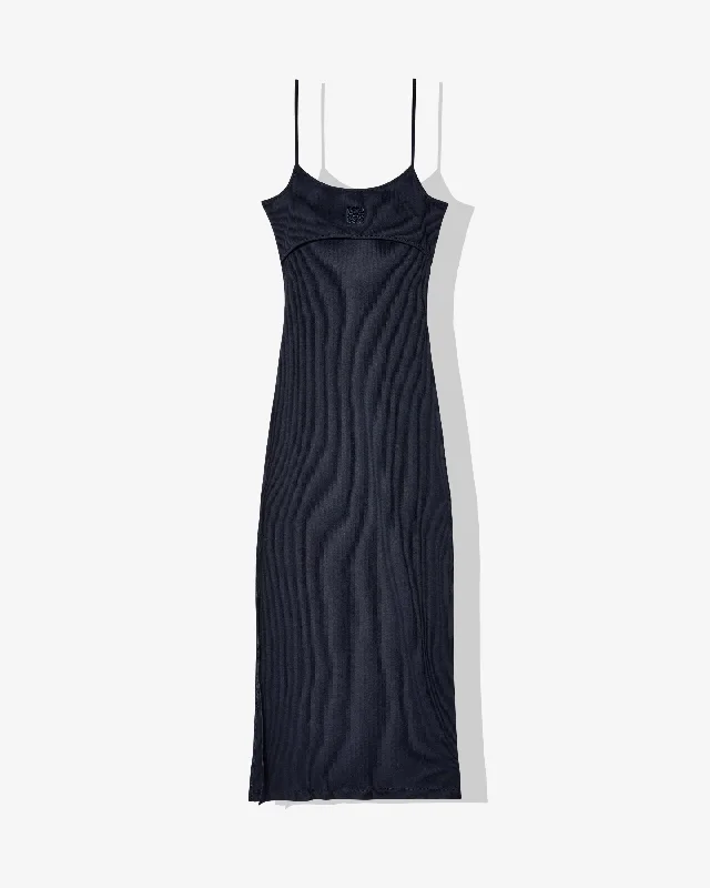 Loewe - Women's Anagram Strappy Dress - (Ocean Blue) Tunics Party sparkling