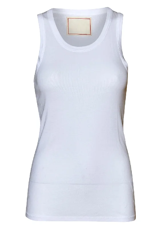 M001 White Tank Top grey tank top