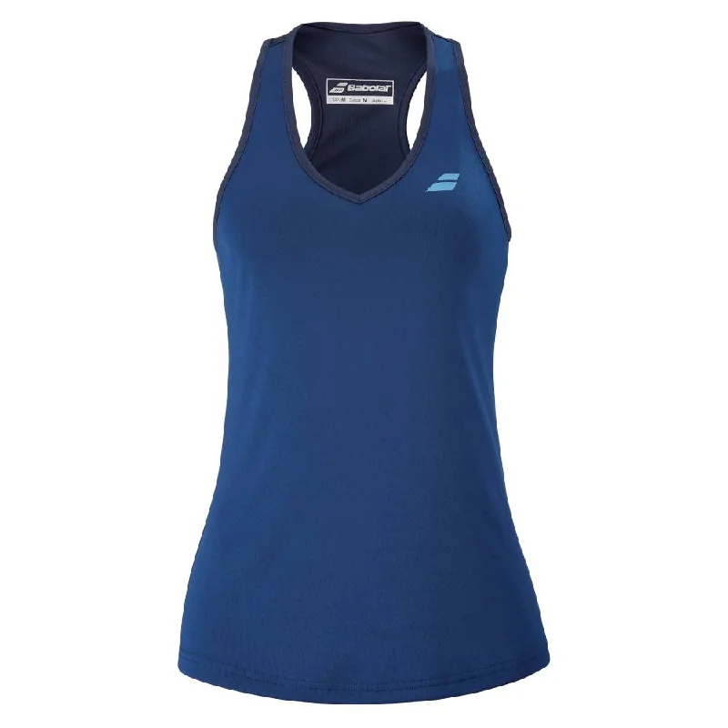 Babolat Women's Play Tank Top (Navy) ribbed tank top