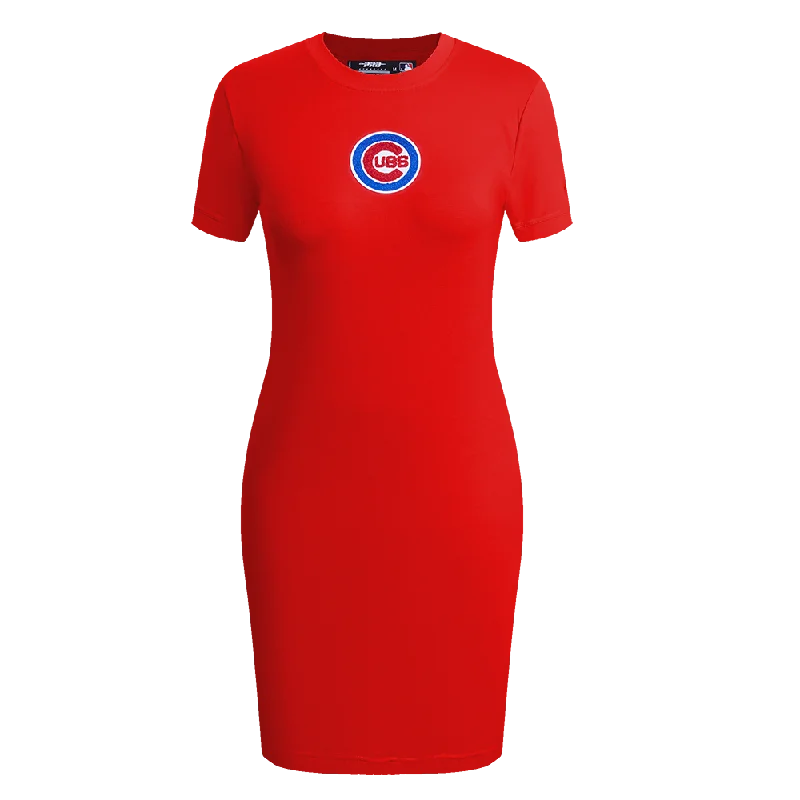 MLB CHICAGO CUBS CLASSIC WOMEN'S BODY CON DRESS (RED) Tunics Custom made