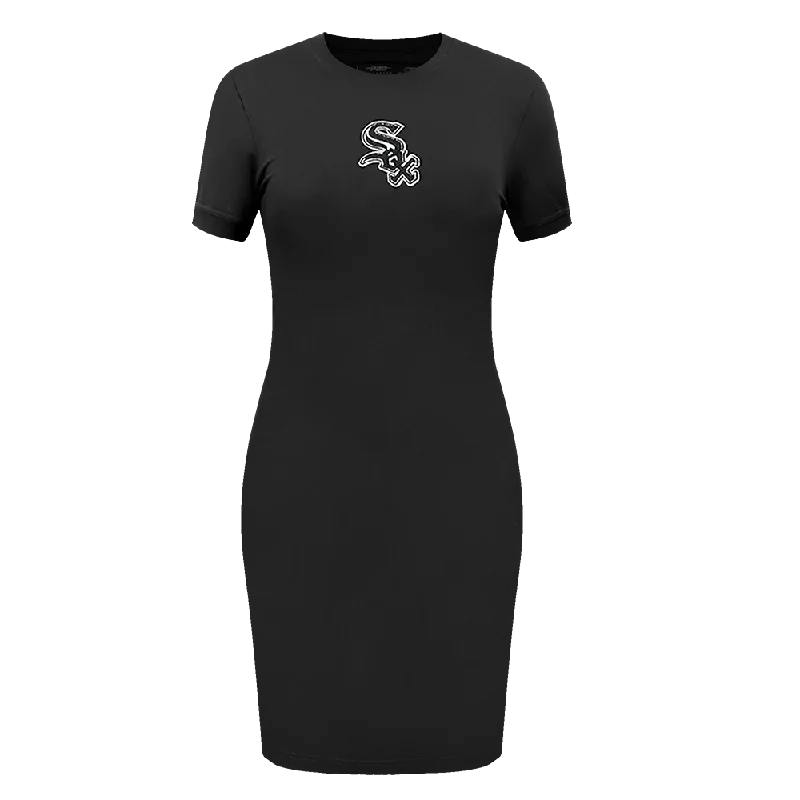 MLB CHICAGO WHITE SOX CLASSIC WOMEN'S BODY CON DRESS (BLACK) empire Waist empire