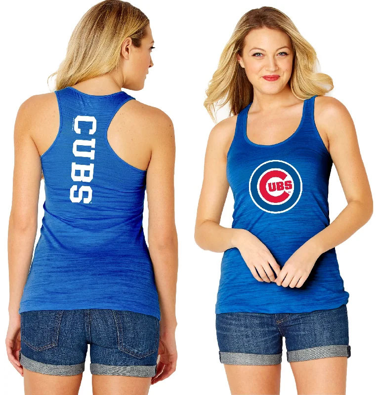 Chicago Cubs Women's Royal Logo Tank-Top bronze tank top