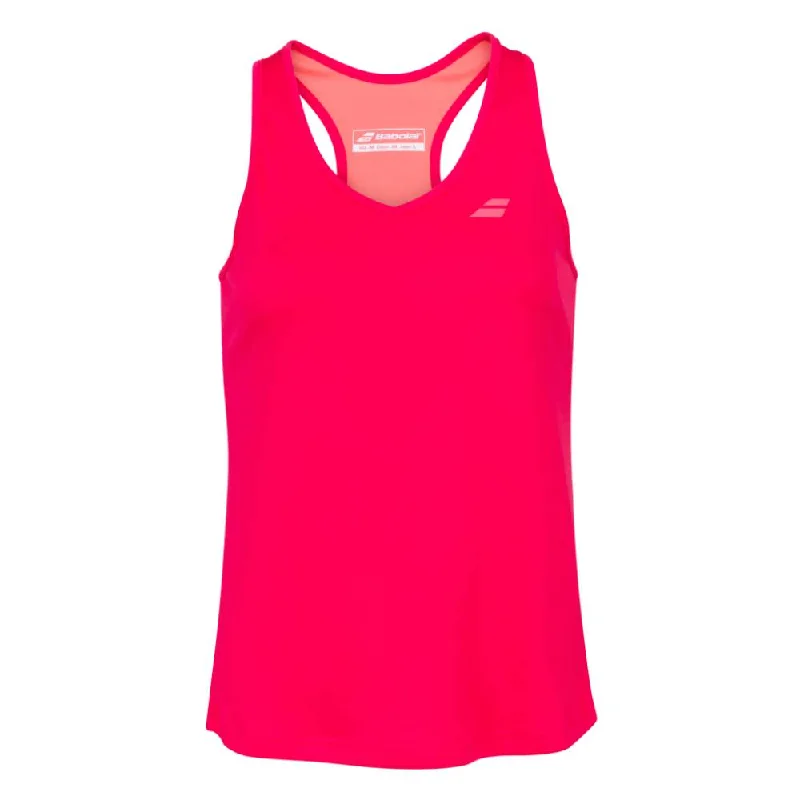 Babolat Women's Play Tank Top (Red Rose) lightweight tank top