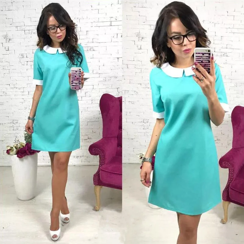 Fashion Women Party Wine Dress Tunics Solid Classic