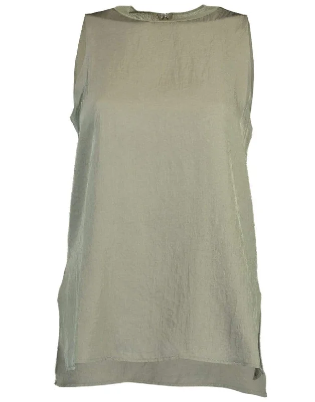 Rib Trim Camisole Tank - Pale Jade chic tank top