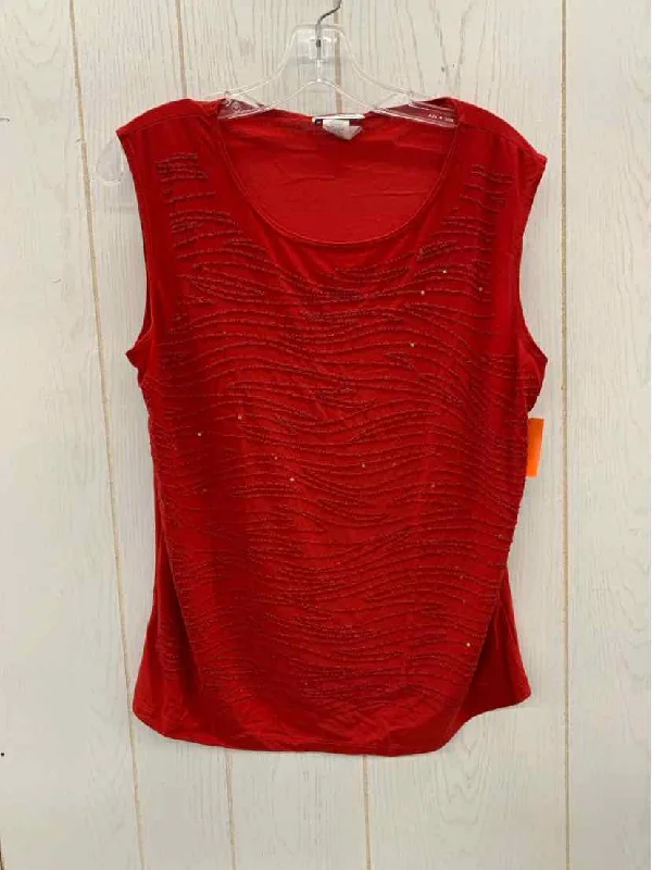 Red Womens Size XL Tank Top flexible tank top