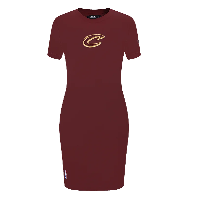 NBA CLEVELAND CAVALIERS CLASSIC WOMEN'S BODY CON DRESS (WINE) Tunics Exclusive limited