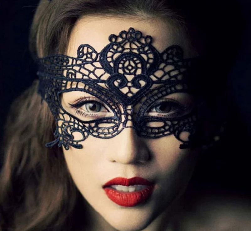 2018 New Girls Women Sexy Ball Lace Mask Catwoman Masquerade Dancing Party Eye Mask Cat Halloween Fancy Dress Costume Boat Neckline Classic