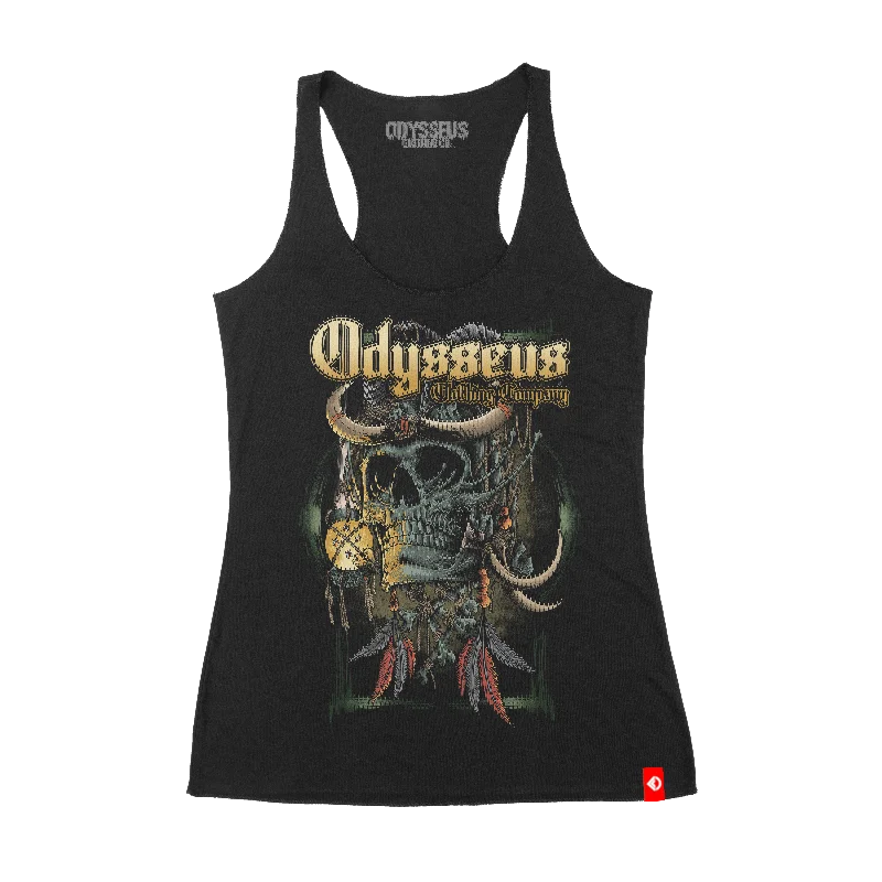 Wendigo Shaman Racerback Tank turquoise tank top