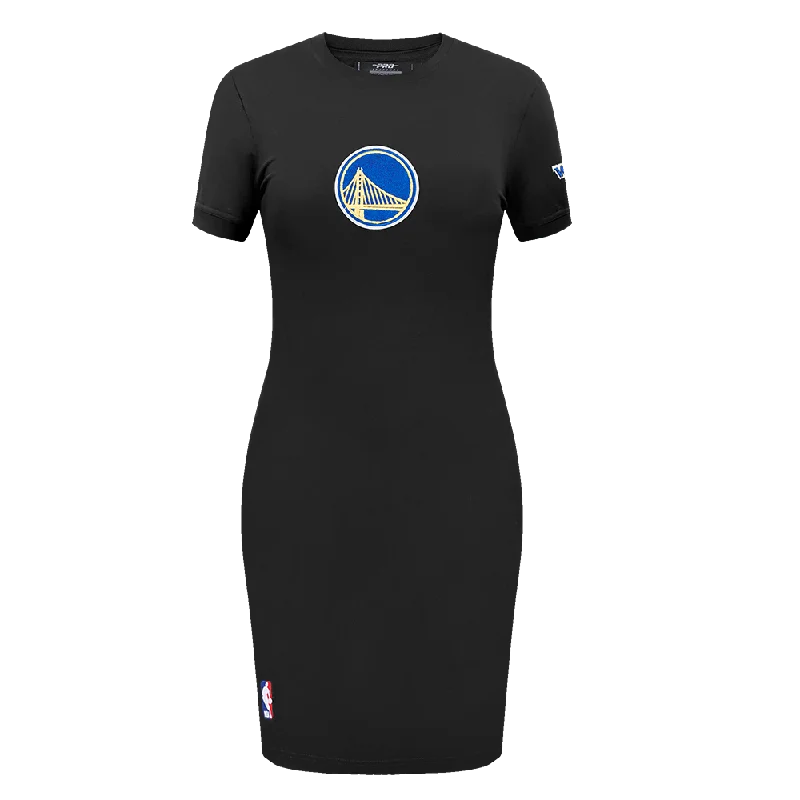 NBA GOLDEN STATE WARRIORS CLASSIC WOMEN'S BODY CON DRESS (BLACK) Tunics Designer luxury