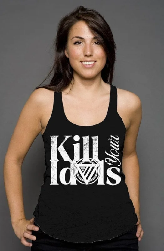 Kill Your Idols Racerback Tank silver tank top