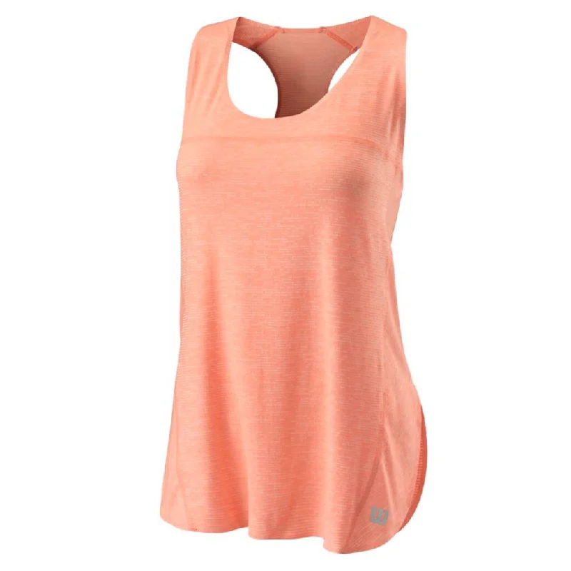 Wilson Women's UL Kaos Tank (Orange) one shoulder tank