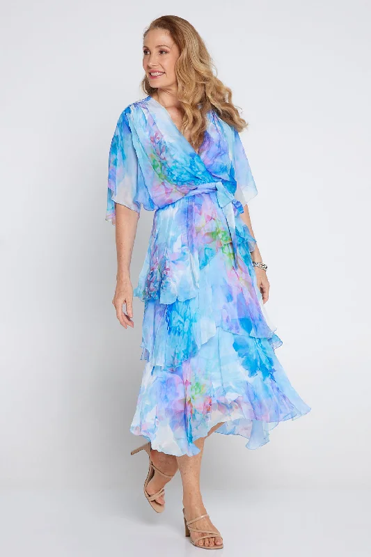 Loira Silk Dress - Celeste Dream Tunics Running lightweight