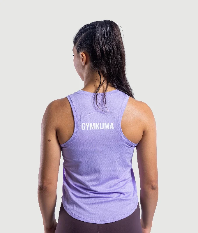 Performance Tank - Lavender ribbed tank top