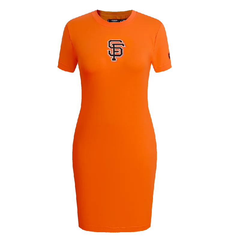 MLB SAN FRANCISCO GIANTS CLASSIC WOMEN'S BODY CON DRESS (ORANGE) Tunics Top rated