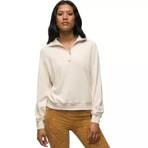 PrAna Cozy Up Pullover Sweatshirt Polo Neck Sweater