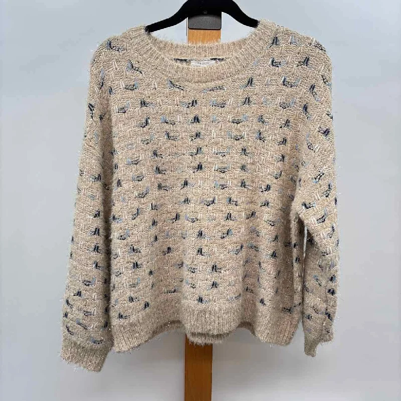 Maurices Women's Size L Tan Flecked Sweater Modern Contemporary Chic