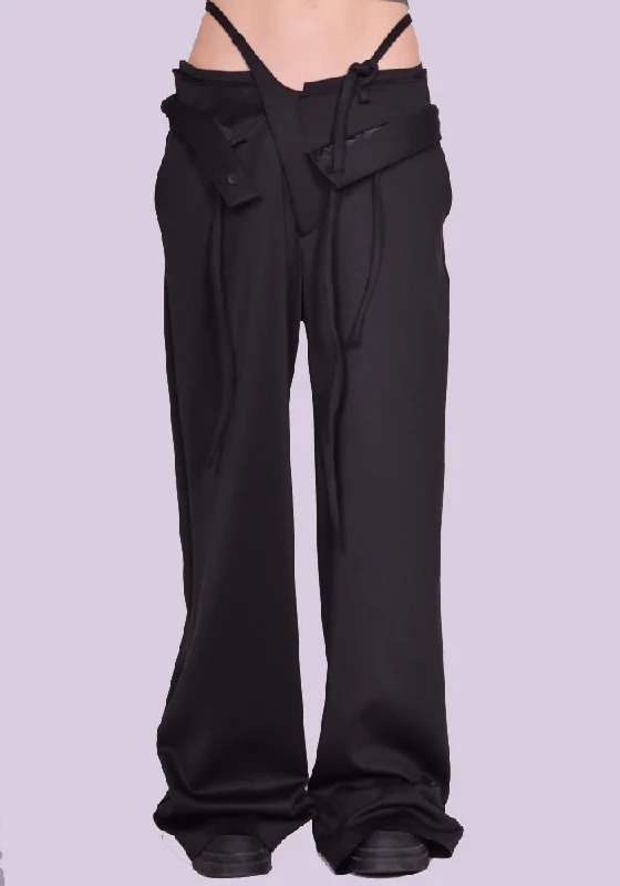 OTTOLINGER 2302410 DOUBLE WAISTBAND SUIT TROUSERS BLACK Trousers sophisticated sleek