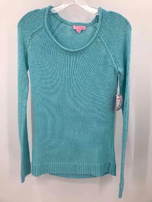 Pre-Owned Lilly Pulitzer Blue Size XS Sweater Chenille Blend Fleece Blend Nylon Blend