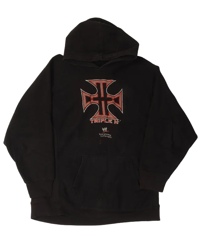 WWE Triple H Cross Logo Hoodie Hoodie with Camouflage Military Edgy