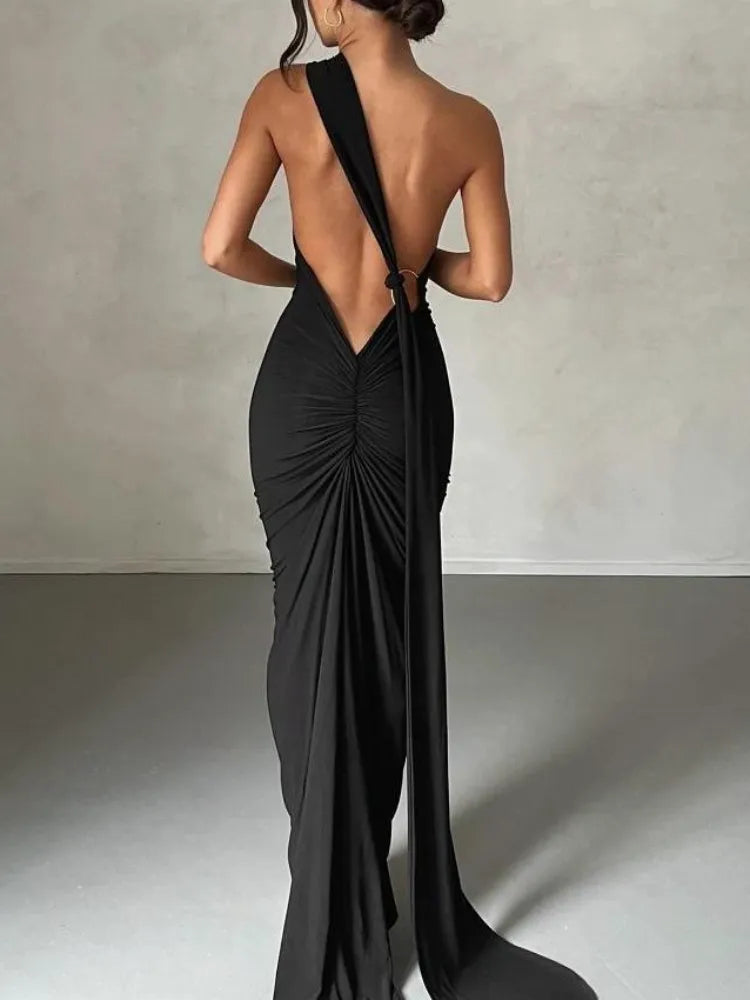 Women Summer Solid Maxi Long Dress Elegant Casual Fashion Office Lady Party sexy Sleeveless Bodycon Slim Pullover Dress New 2023 Besom Neck Pullover Women Summer Solid Maxi Long Dress Elegant Casual Fashion Office Lady Party sexy Sleeveless Bodycon Slim Pullover Dress New 2023 Besom Neck Pullover