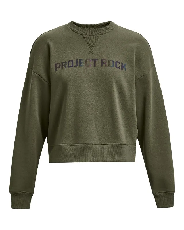 Under Armour Womens Project Rock Leg Day Pullover Crewneck Sweatshirt Solo Sleeve Pullover Under Armour Womens Project Rock Leg Day Pullover Crewneck Sweatshirt Solo Sleeve Pullover