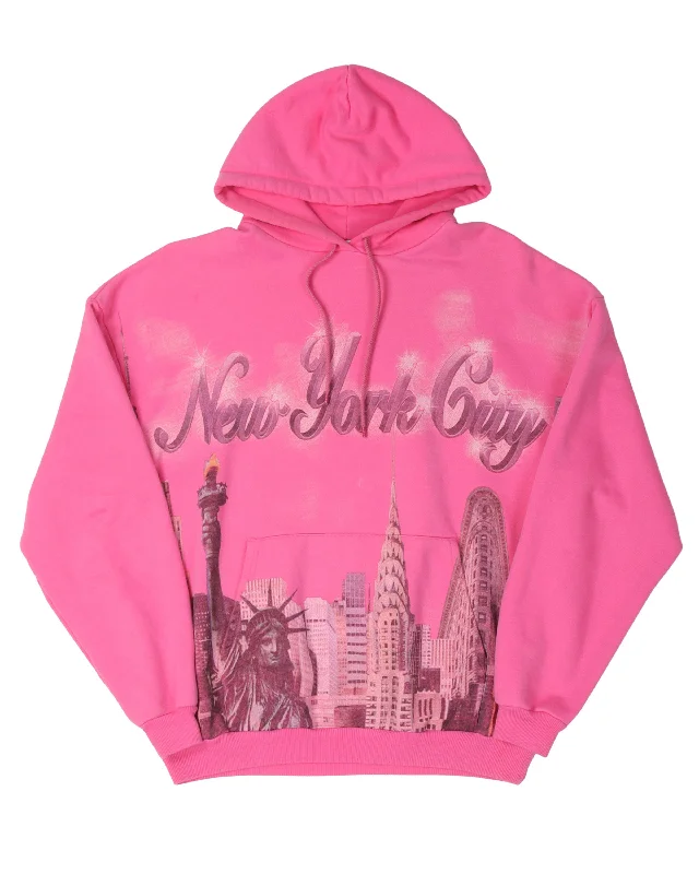 New York City Hoodie Hoodie with Magnetic Closure Innovative Modern