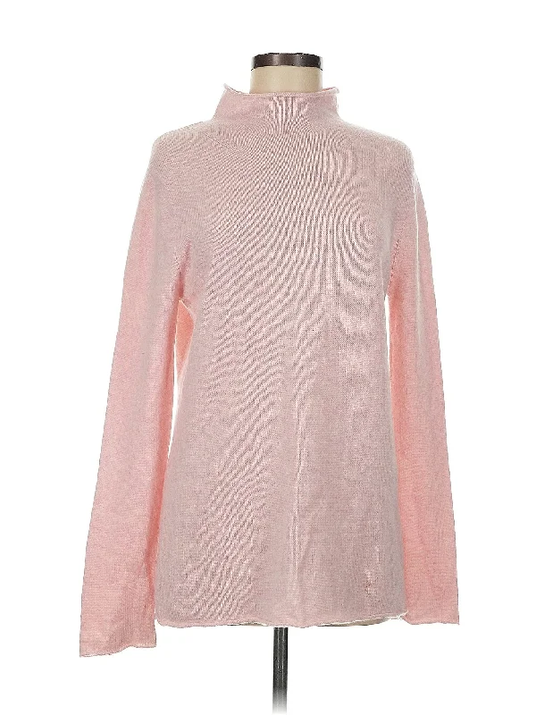 Wool Pullover Sweater Surplice Neck Pullover