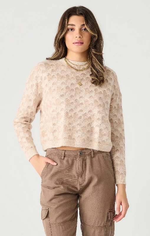 Bella Scalloped Sweater Bright Pastel Dark