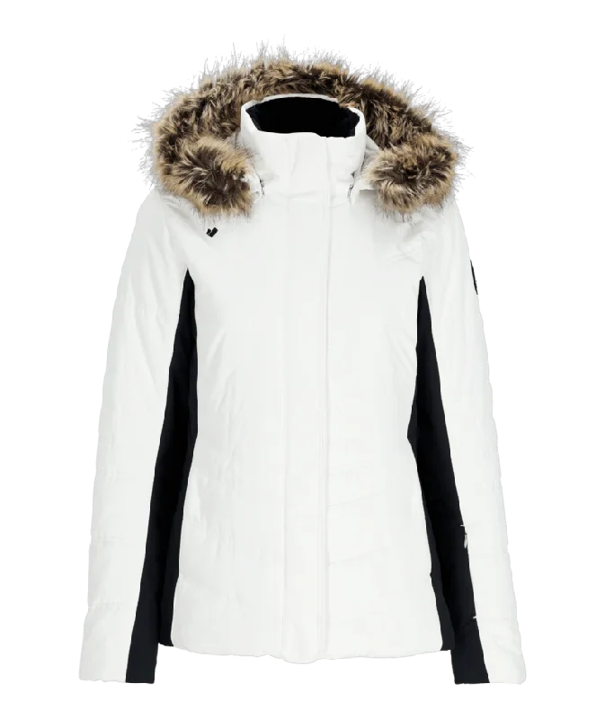 Obermeyer Tuscany II Ski Jacket - Women's Belted Jacket Elasticated Jacket Padded Jacket