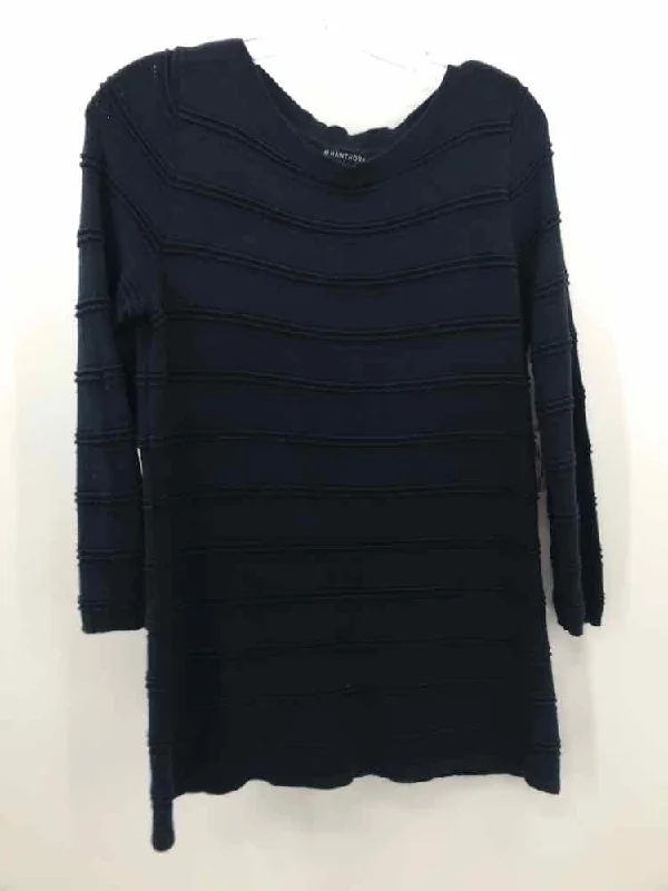 Pre-Owned 41 Hawthorn Navy Size Medium Sweater Knit Fabric Woven Fabric Fleece Fabric