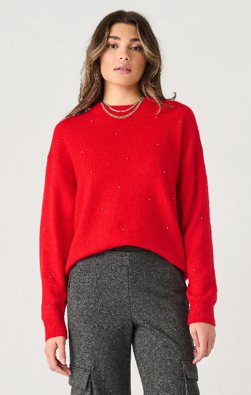 Dex Embellished Sweater Embroidered Appliqued Beaded