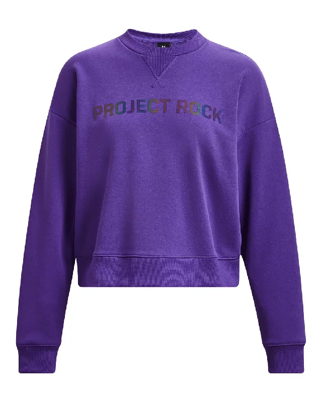 Under Armour Womens Project Rock Leg Day Pullover Crewneck Sweatshirt Slim Sleeve Pullover Under Armour Womens Project Rock Leg Day Pullover Crewneck Sweatshirt Slim Sleeve Pullover