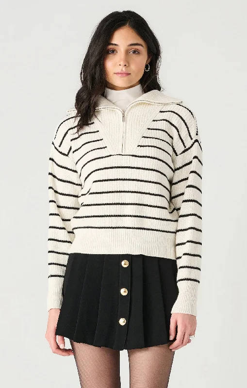 WHITE/BLACK STRIPE