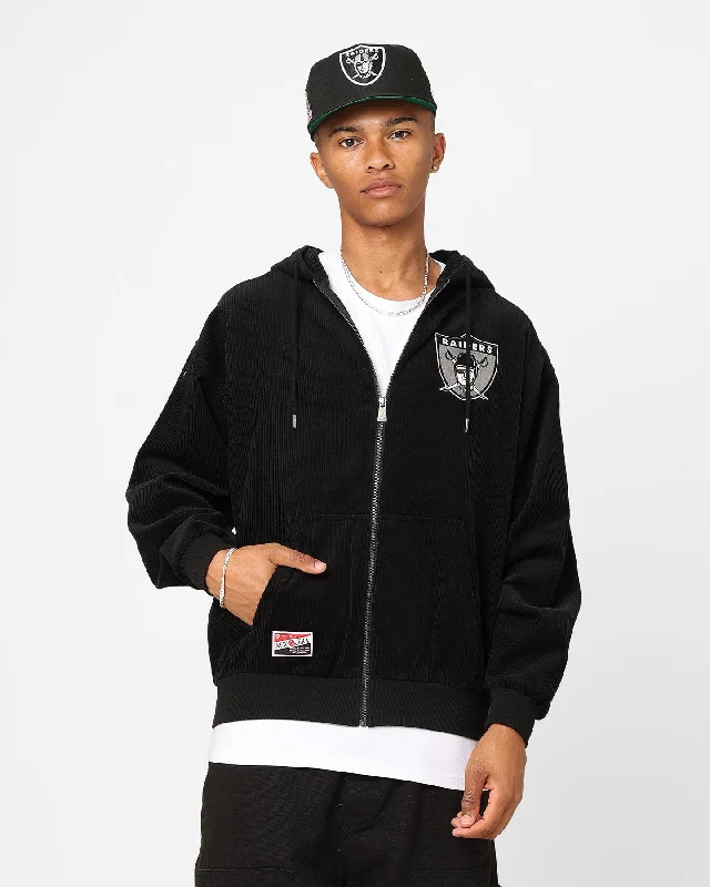 New Era Oakland Raiders Oversized Zip Hoodie Black Hoodie Jacket Zipper Layering