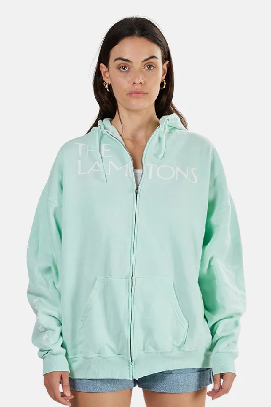 Lamptons Hoodie Mint Hoodie with Button Classic Timeless