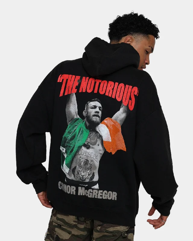 UFC By Goat Crew Conor McGregor Hoodie Black Hoodie Sweatshirt Pullover