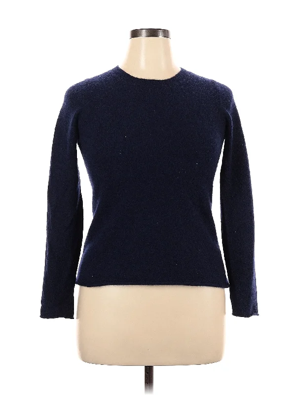 Cashmere Pullover Sweater Elbow Length Sleeve